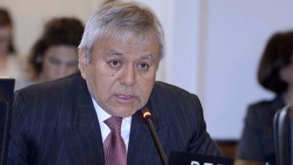 El Representante Permanente del Perú ante la OEA, Luis Chuquihuara. | Fuente: Andina 